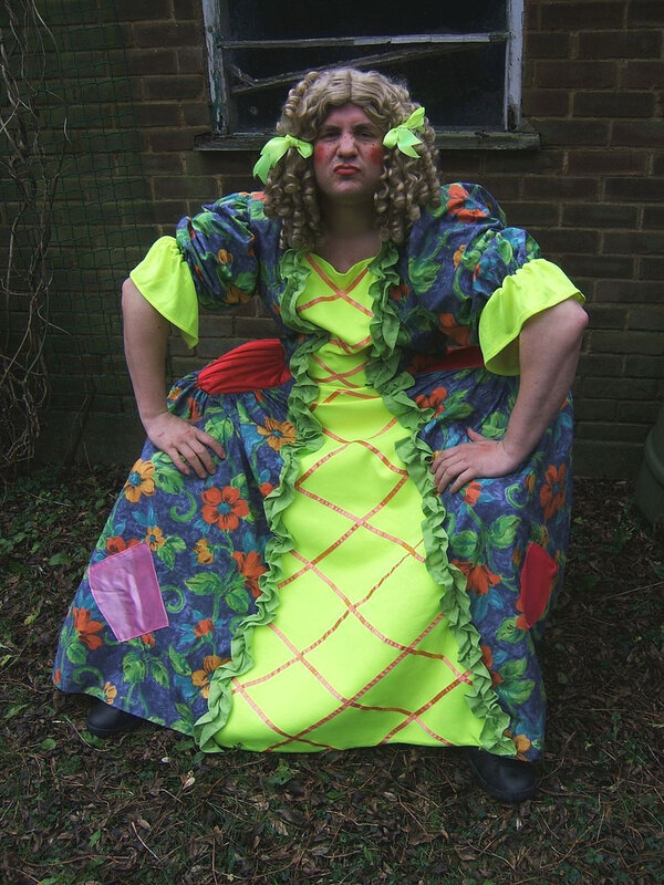 person in colorful costume