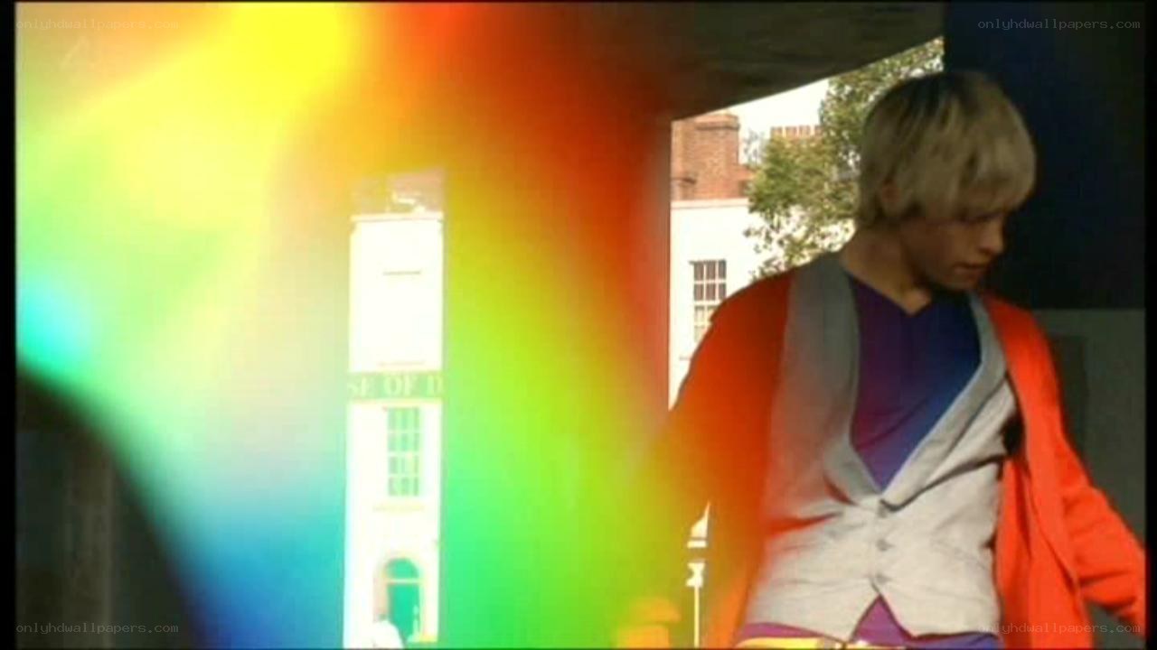 person in colorful jacket