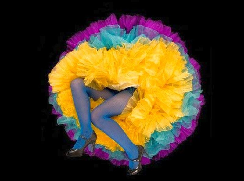 person in colorful tutu