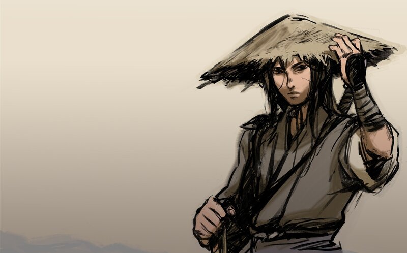 Person in Conical Hat — Brown