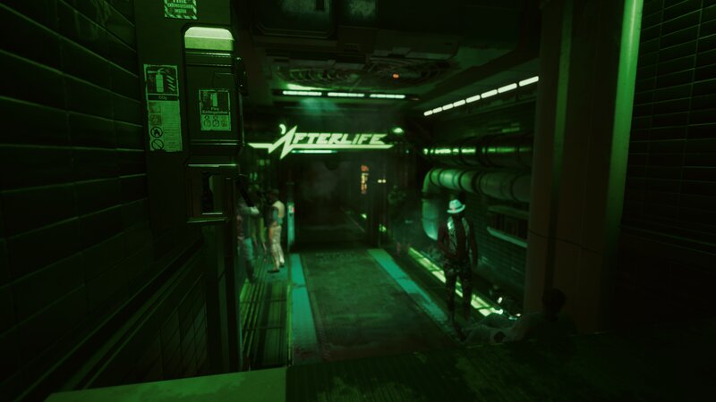 Person in Corridor