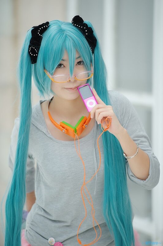 Person in Cosplay — Blue, Playful, Photograph, Glasses