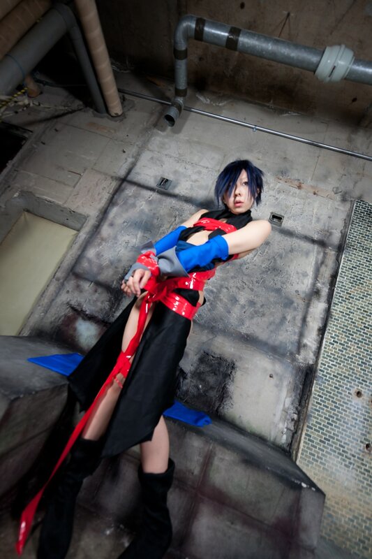 Person in Cosplay Costume — Black, Dramatic, Photograph, Tied Up