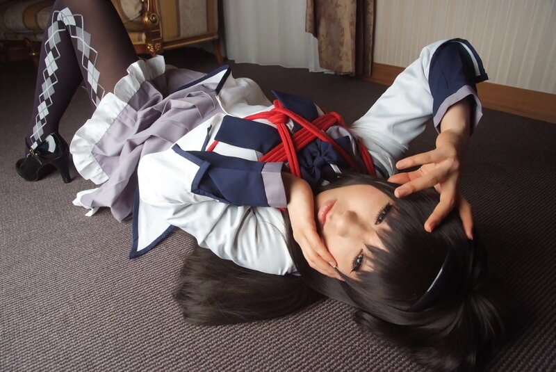 Person in Cosplay Costume — White, Calm, Photograph, Floor
