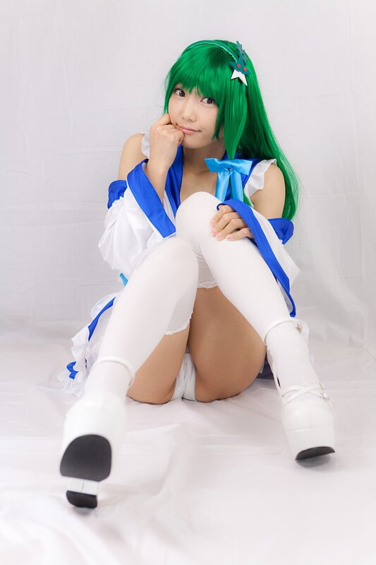 Person in Cosplay Costume — White, Playful, Photograph