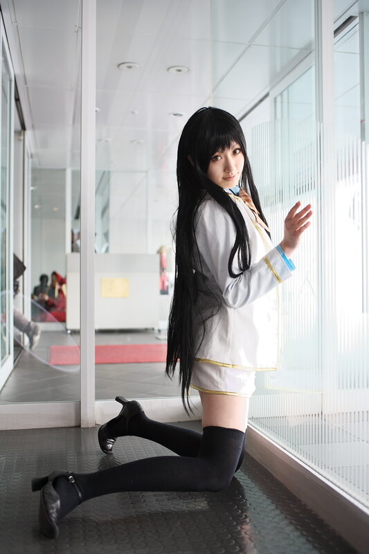 Person in Cosplay Kneeling