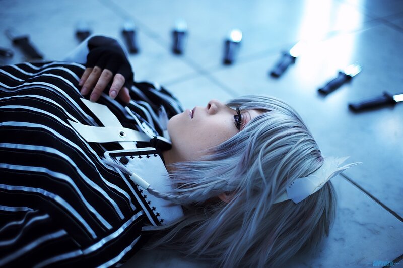 Person in Cosplay Lying Down