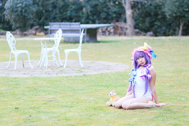 Person in Cosplay on Grass — Green