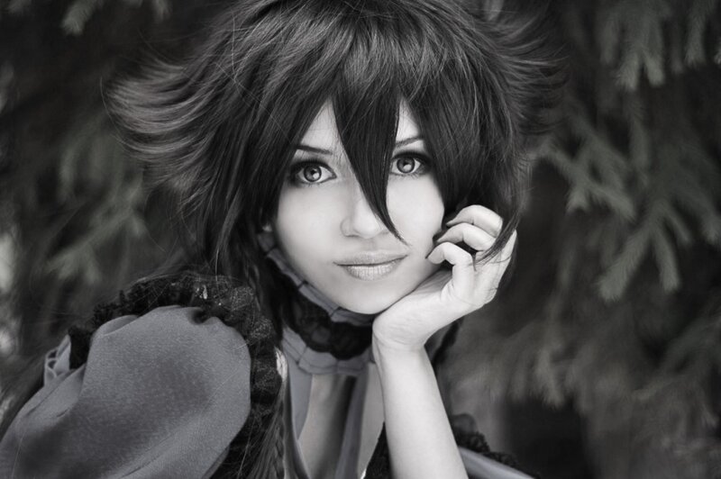 Person in Costume — Black, Dramatic, Photograph