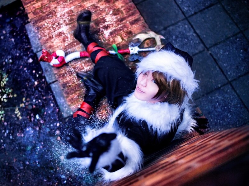 Person in Costume Lying Down