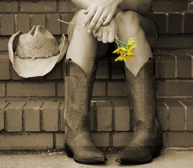 Person in Cowboy Boots — Brown