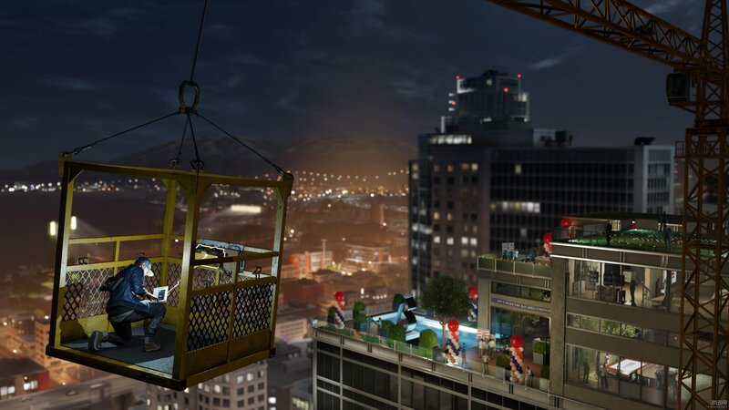 Person in Crane Basket