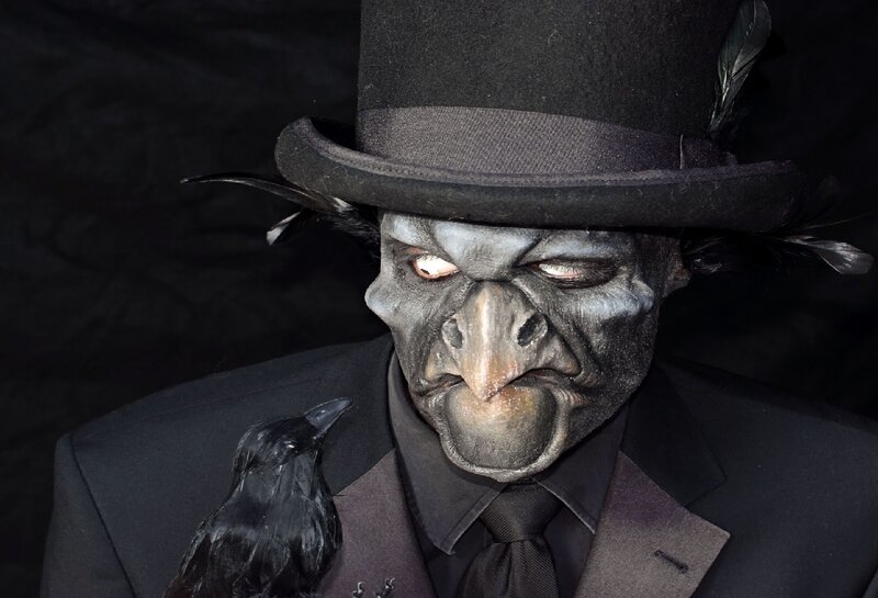Person in Crow Mask