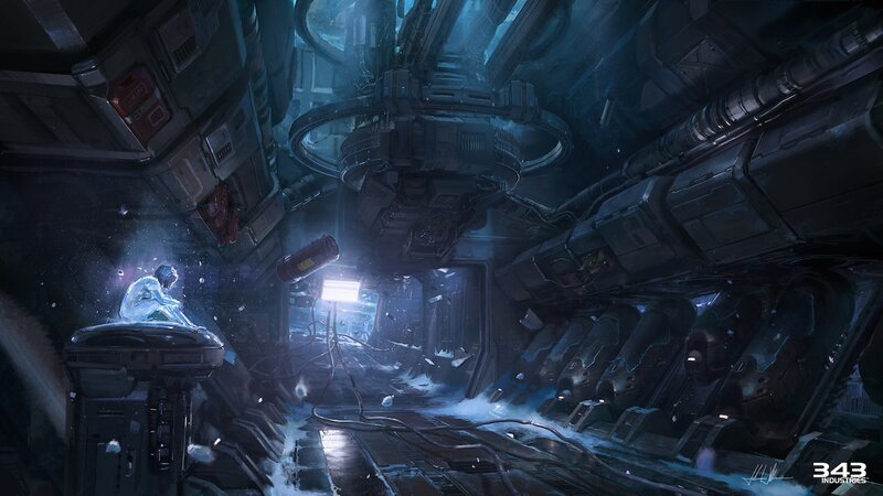 Person in Cryo-pod — Blue, Dramatic, Somber