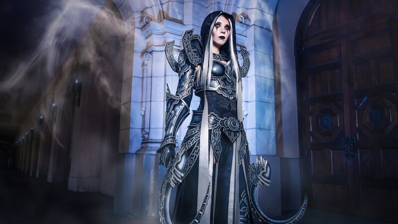 Person in Dark Armor