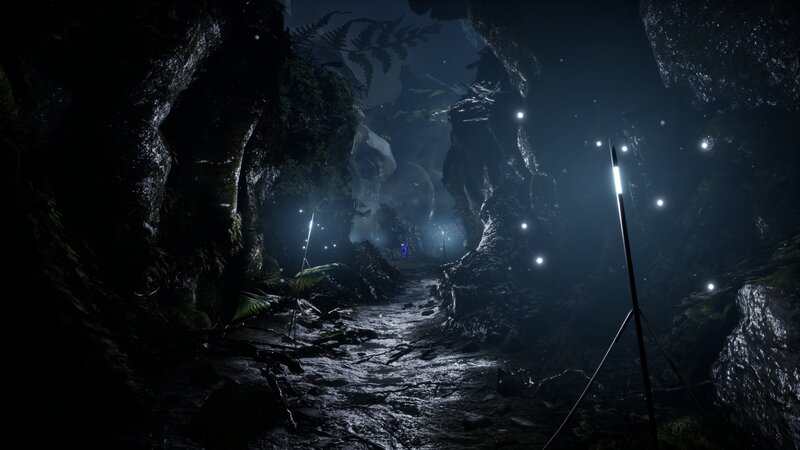 Person in Dark Cave — Black, Mysterious