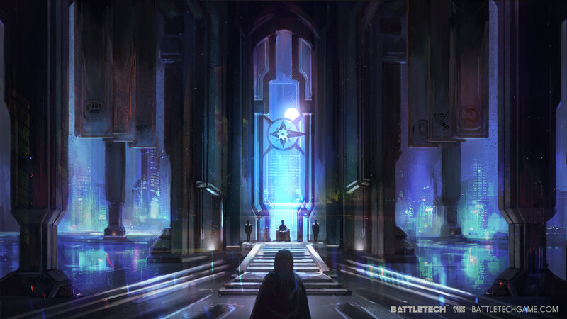 Person in Dark Cloak — Blue