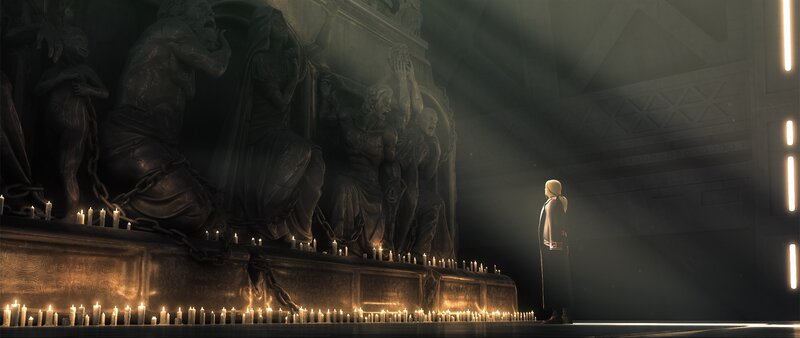 Person in Dark Hall