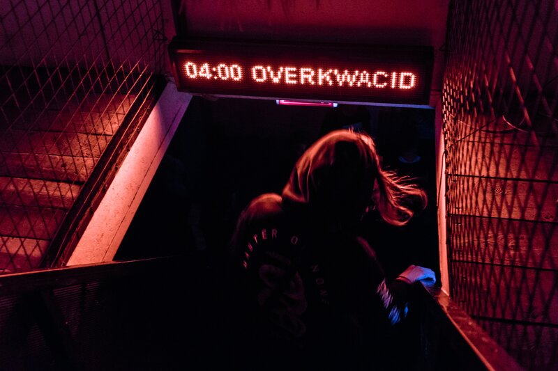 Person in Dark Hallway
