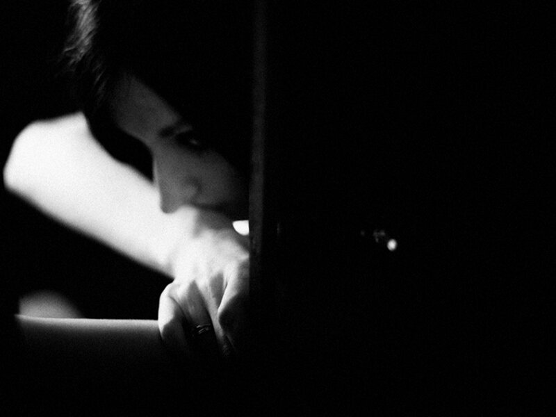 Person in Dark Room — Black, Dramatic, Night
