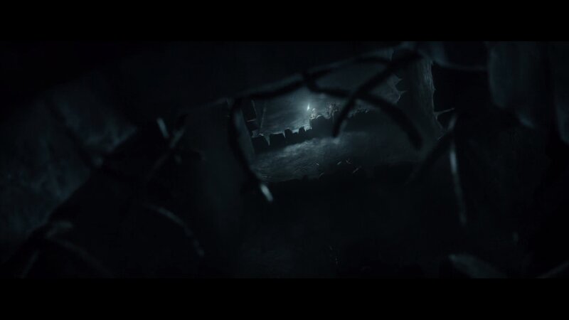 Person in Dark Tunnel — Black, Night