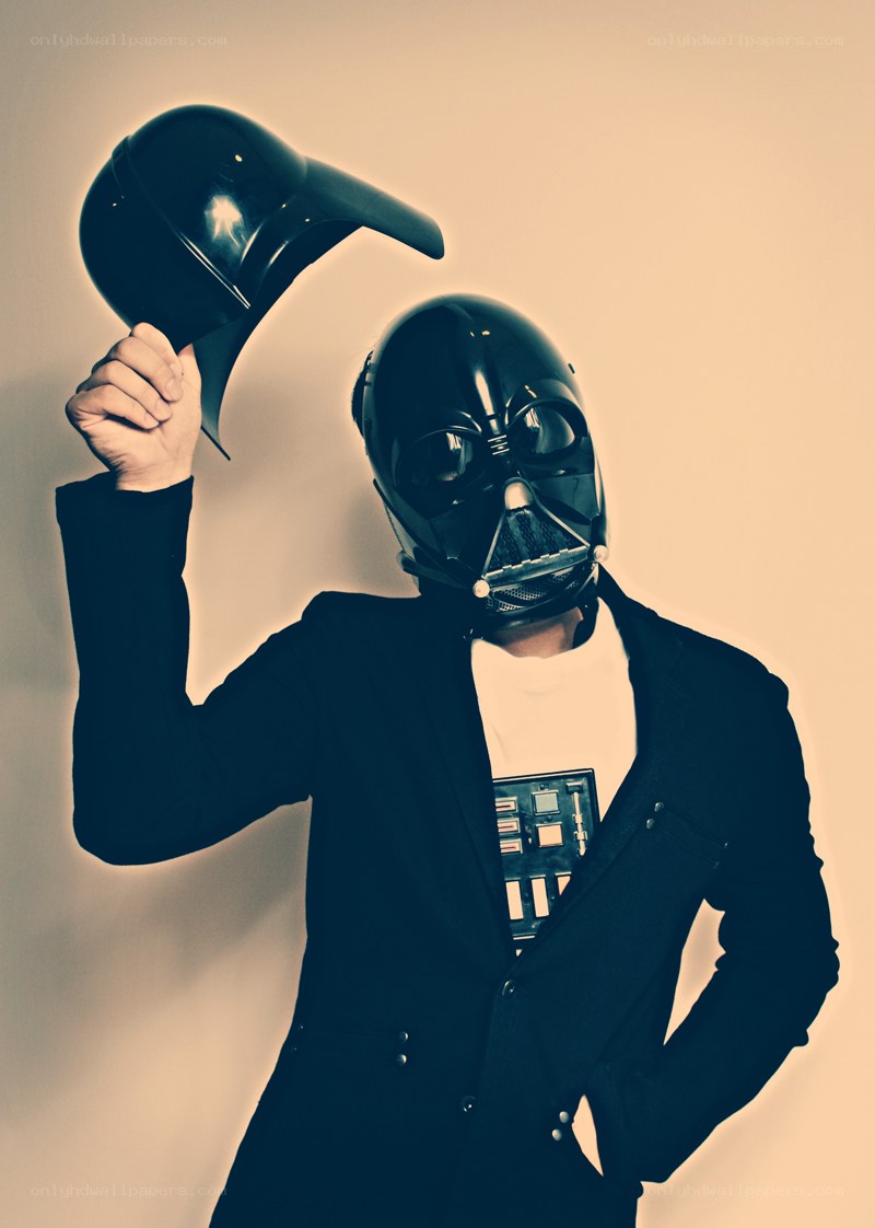 person in darth vader costume