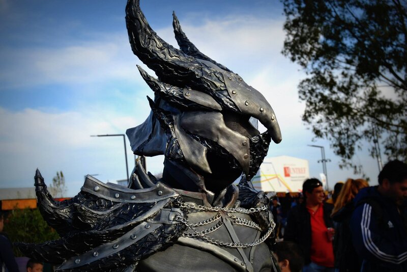 Person in Dragon Armor