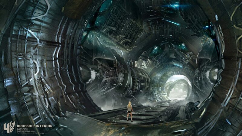 Person in Dropship Interior