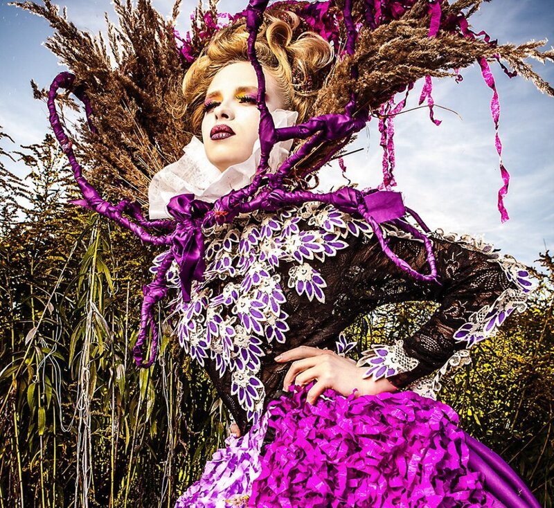 Person in Elaborate Costume — Purple