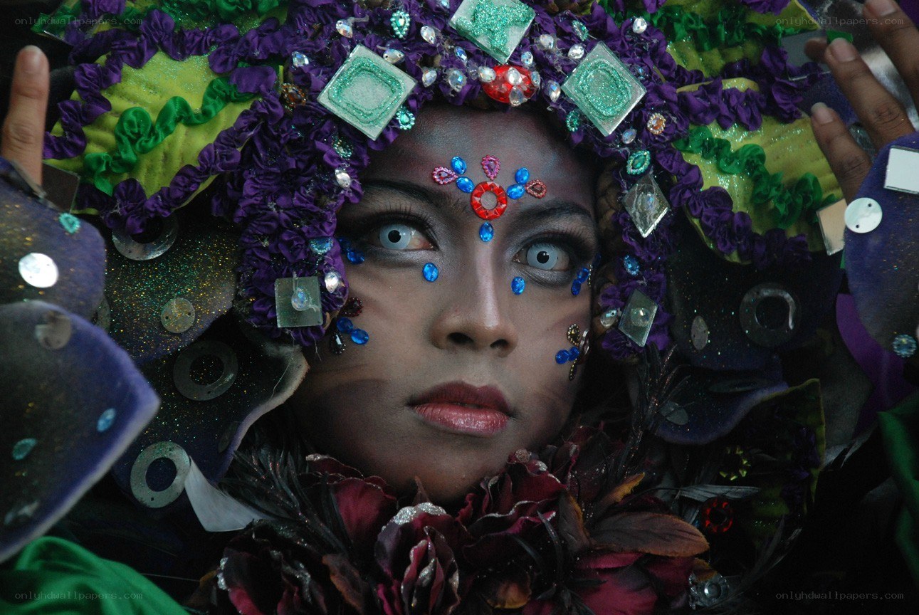 person in elaborate costume