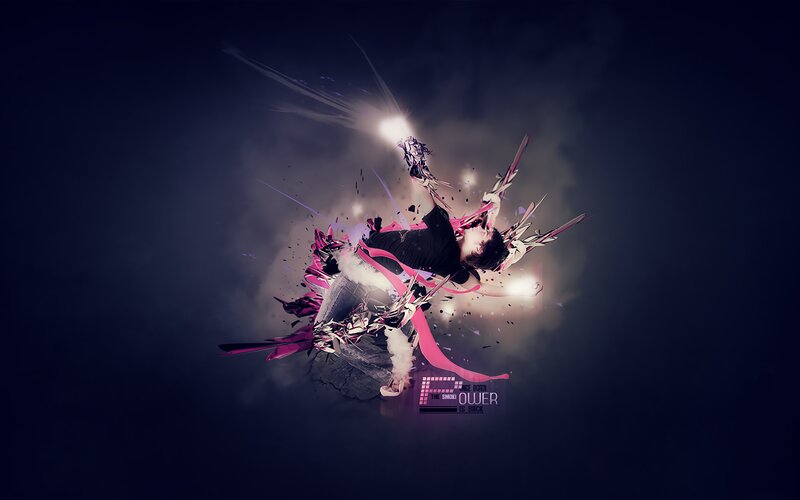 Person in Explosive Motion — Black