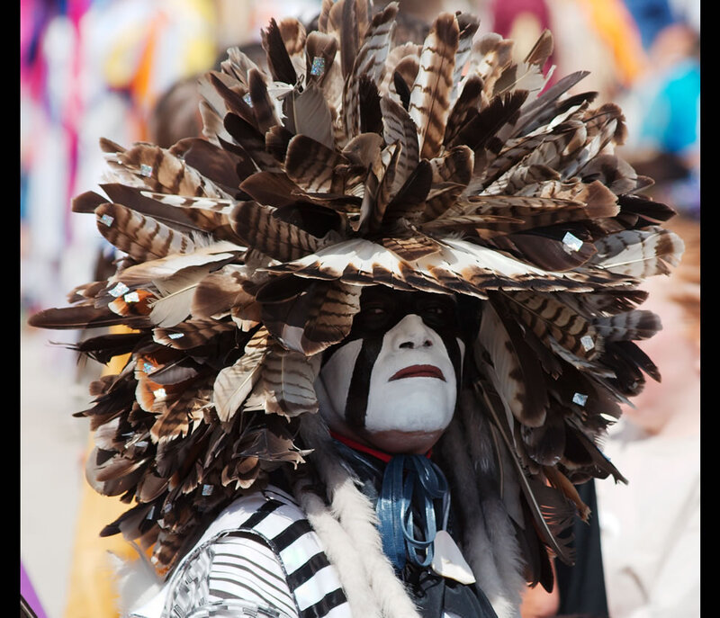 Person in Feather Headdress