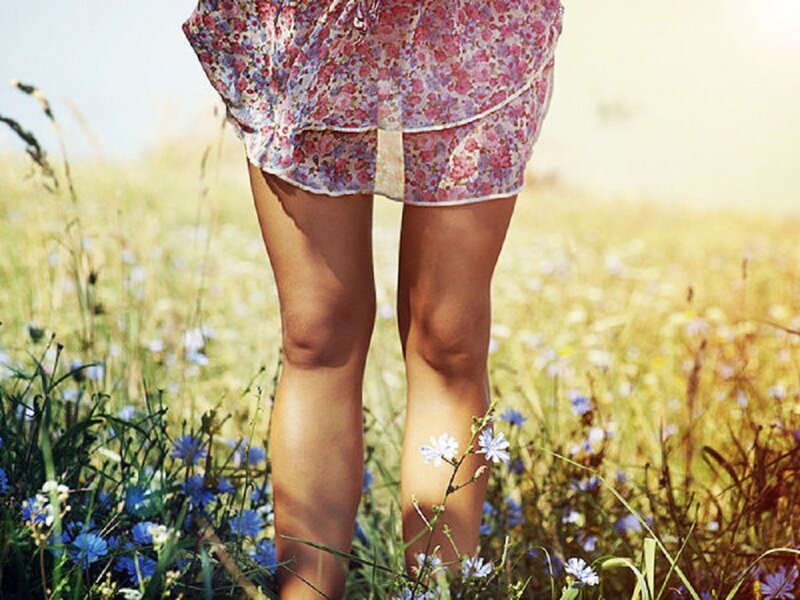 Person in Floral Dress