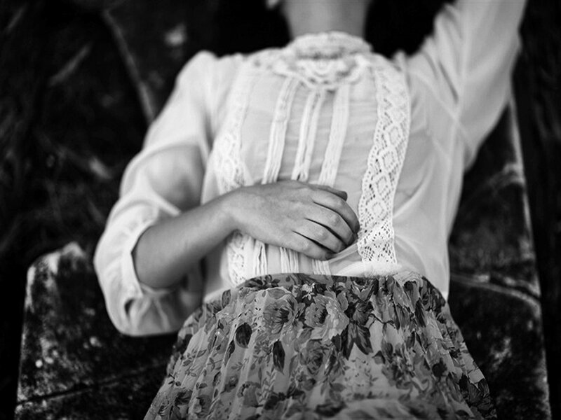 Person in Floral Skirt