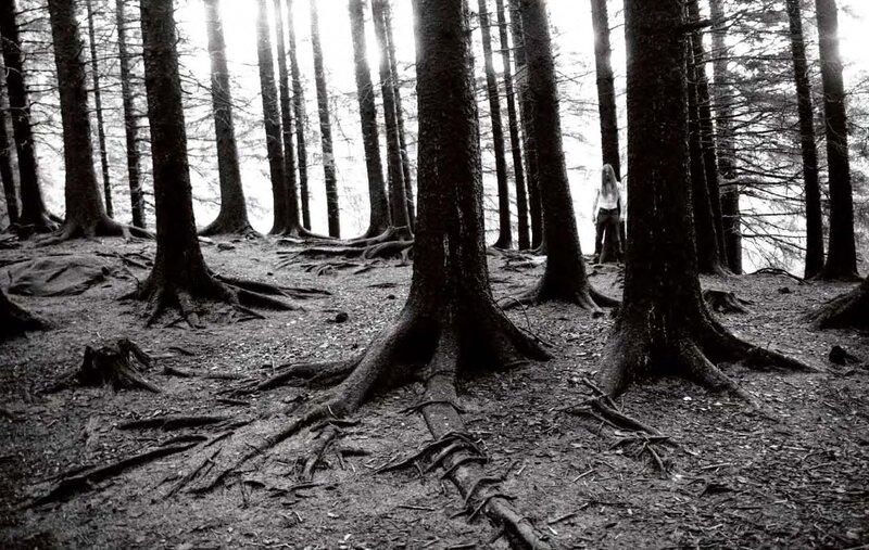Person in Forest — Black, Dark