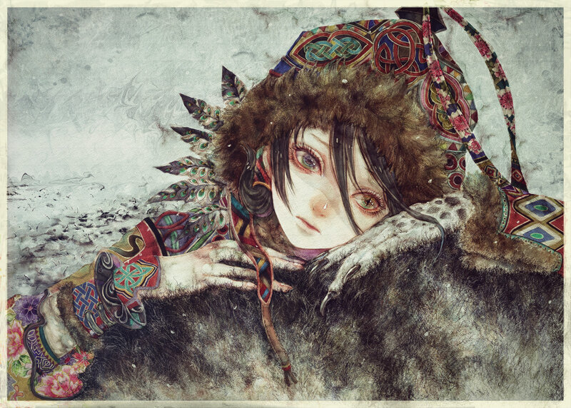 Person in Fur Hat