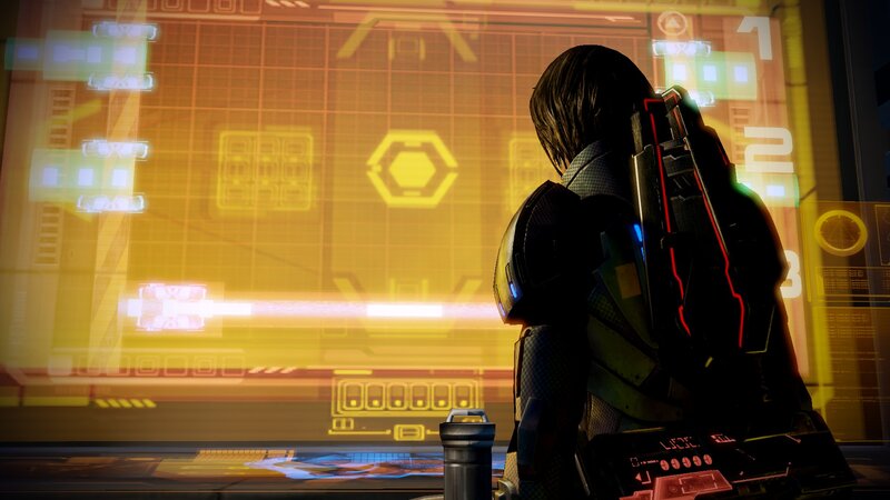 Person in Futuristic Armor — Yellow, Dramatic