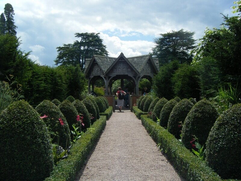 Person in Garden Path