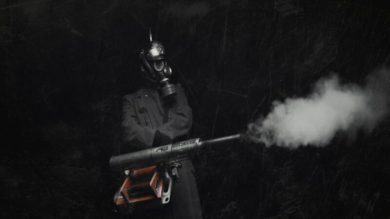 Person in Gas Mask — Black, Dark, Night, Photograph