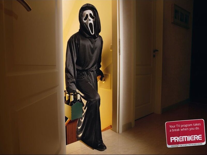 Person in Ghostface Costume — Black
