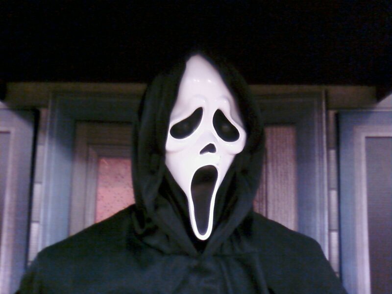 Person in Ghostface Mask