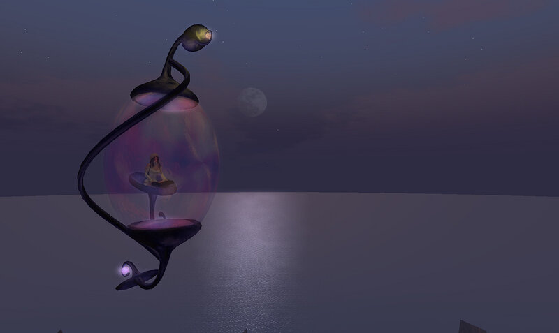 Person in Glass Orb