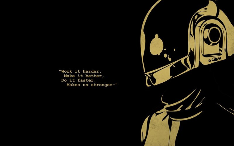 Person in Gold Helmet — Black
