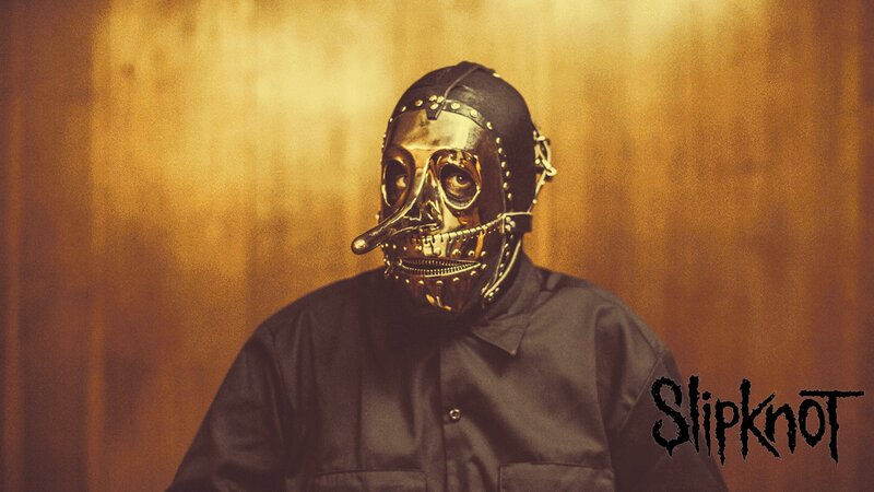Person in Gold Mask
