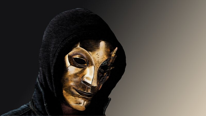Person in Golden Mask — Black