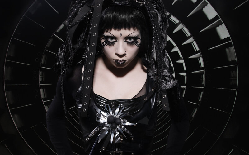 Person in Goth Costume