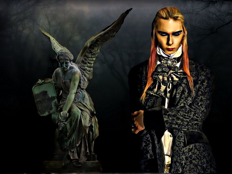 Person in Gothic Costume — Black