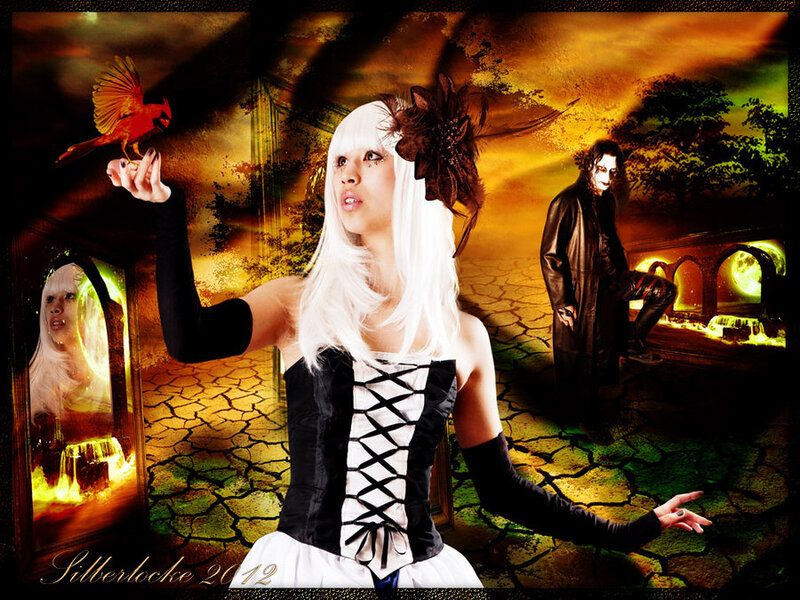 Person in Gothic Costume — White