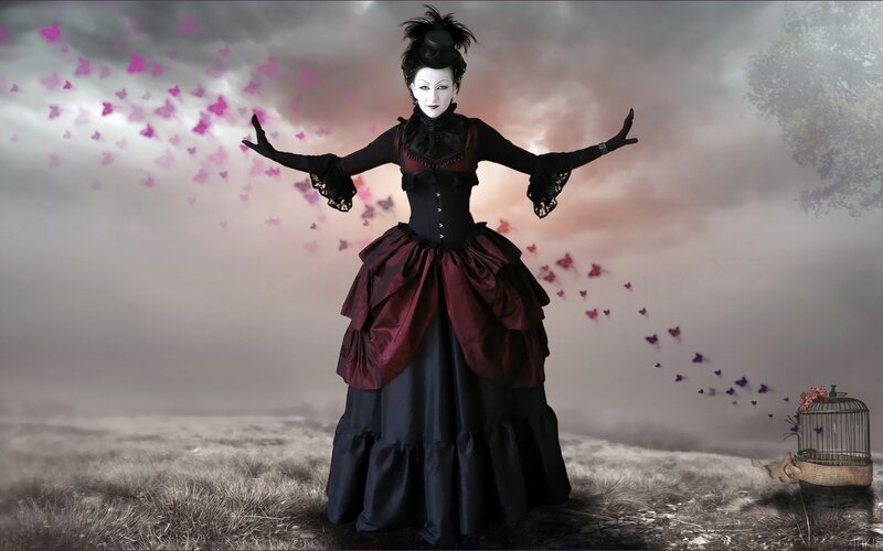 Person in Gothic Dress