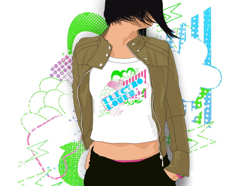 person in graphic t-shirt